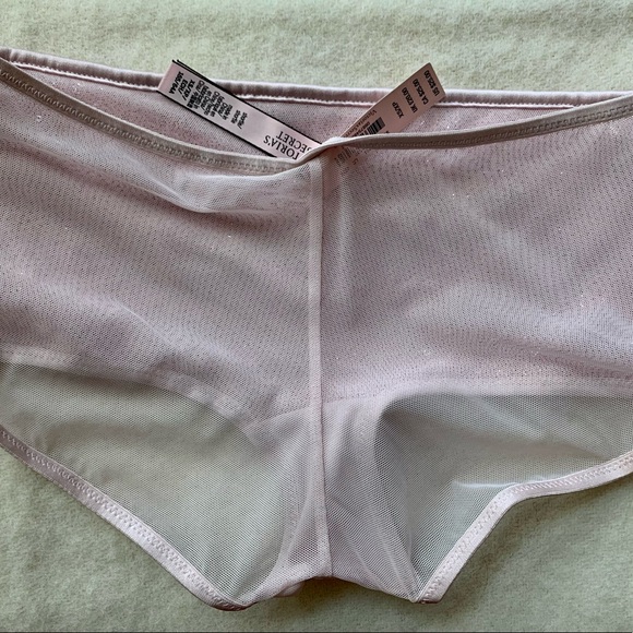 NWT. Victoria’s Secret bra and panty set. Pink with sequins. 32DD, XS (panty). - Picture 5 of 5